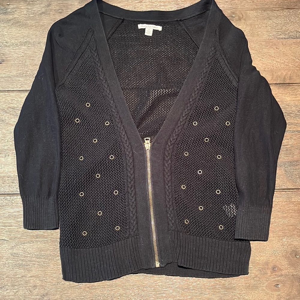 American Eagle zip cardigan